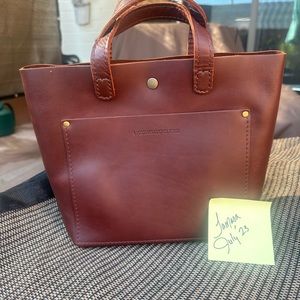 Portland Leather Goods Cognac Mini Snap